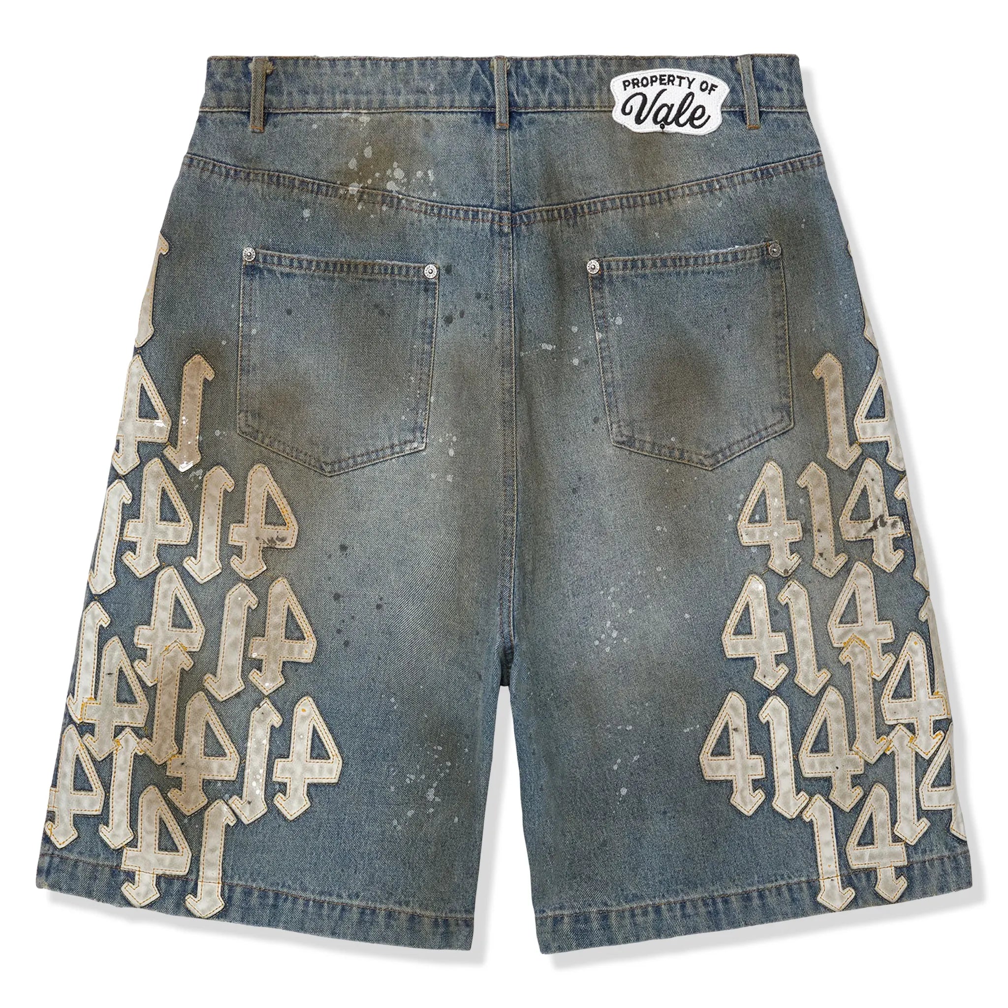 Back View of Vale Forever White Charm Shorts